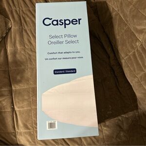 = Casper Pillow Standard Select Oreiller Innovative Machine Washable 179686 NEW